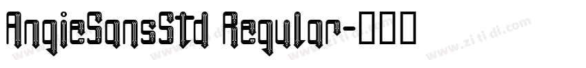 AngieSansStd Regular字体转换